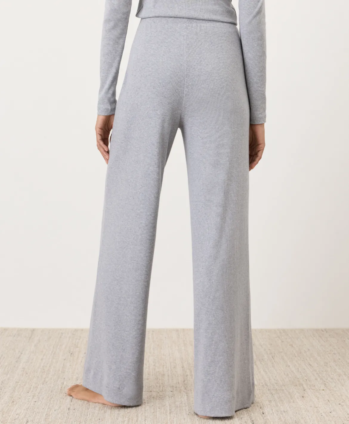 Organic Dream Rib Wide Leg Lounge Pant