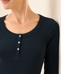 Organic Easy Rib Slim Henley