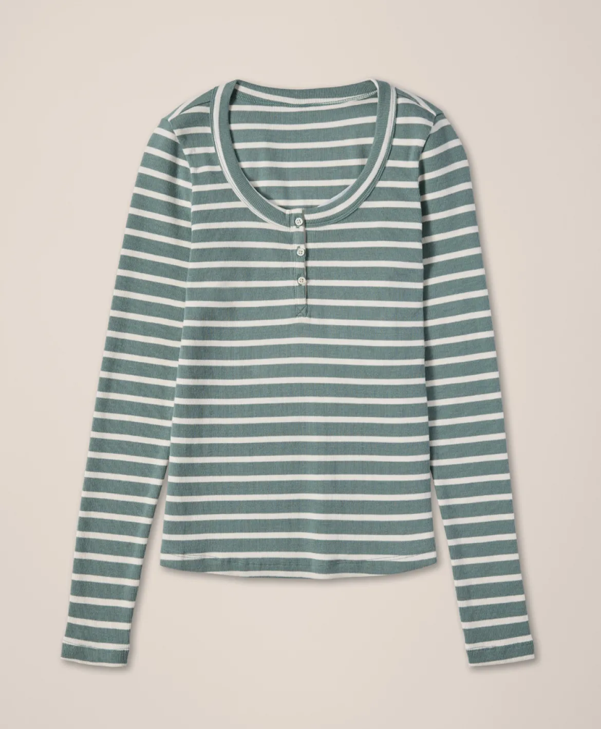 Organic Easy Rib Slim Henley