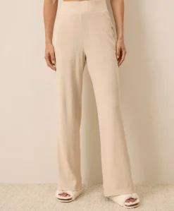 Organic Easy Rib Wide Leg Lounge Pant
