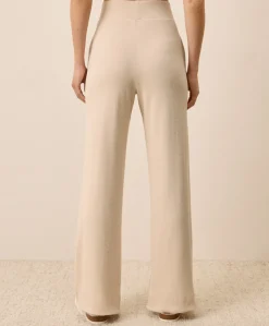 Organic Easy Rib Wide Leg Lounge Pant