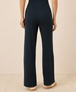Organic Easy Rib Wide Leg Lounge Pant