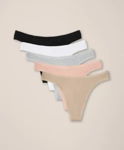 Organic Everyday Classic Fit Thong 5-Pack