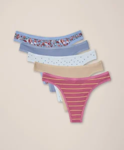 Organic Everyday Classic Fit Thong 5-Pack