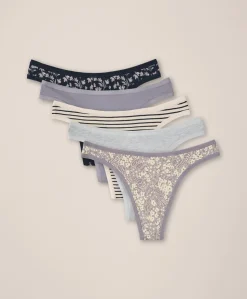 Organic Everyday Classic Fit Thong 5-Pack