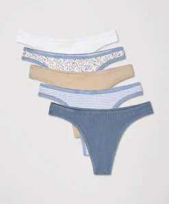 Organic Everyday Classic Fit Thong 5-Pack