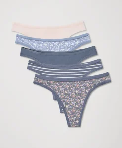 Organic Everyday Classic Fit Thong 5-Pack
