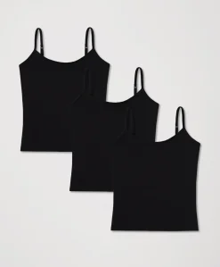 Organic Everyday Shelf Bra Cami 3-Pack