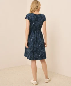 Organic Fit & Flare Crossover Dress