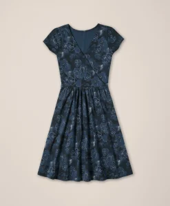 Organic Fit & Flare Crossover Dress