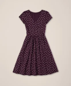 Organic Fit & Flare Crossover Dress