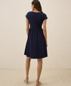 Organic Fit & Flare Crossover Dress