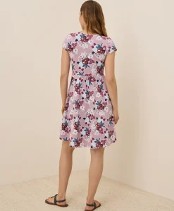 Organic Fit & Flare Crossover Dress