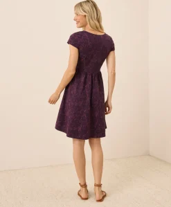 Organic Fit & Flare Crossover Dress