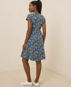 Organic Fit & Flare Crossover Dress