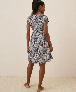 Organic Fit & Flare Crossover Dress