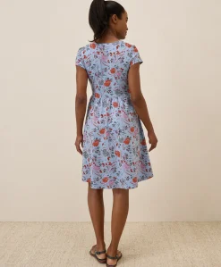 Organic Fit & Flare Crossover Dress