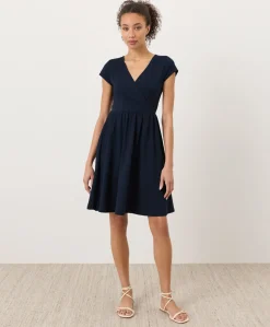 Organic Fit & Flare Crossover Dress