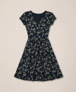 Organic Fit & Flare Crossover Dress