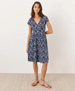 Organic Fit & Flare Crossover Dress
