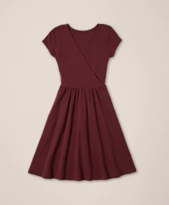 Organic Fit & Flare Crossover Dress