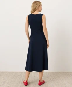 Organic Fit & Flare Easy V-Neck Dress