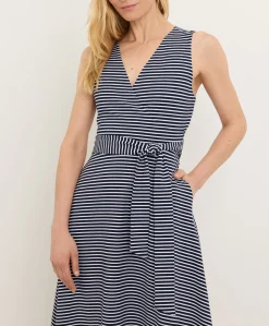 Organic Fit & Flare Easy V-Neck Dress