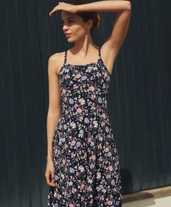 Organic Fit & Flare Midi Dress
