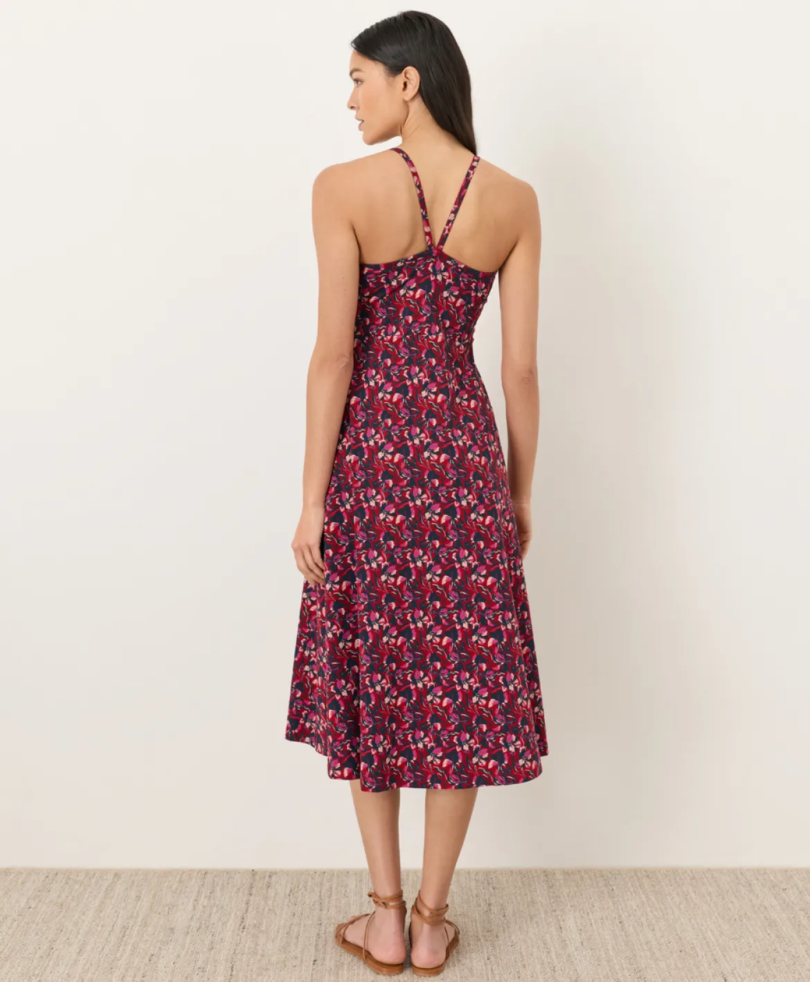 Organic Fit & Flare Midi Dress