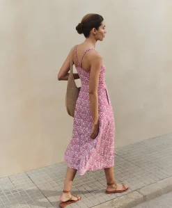 Organic Fit & Flare Midi Dress
