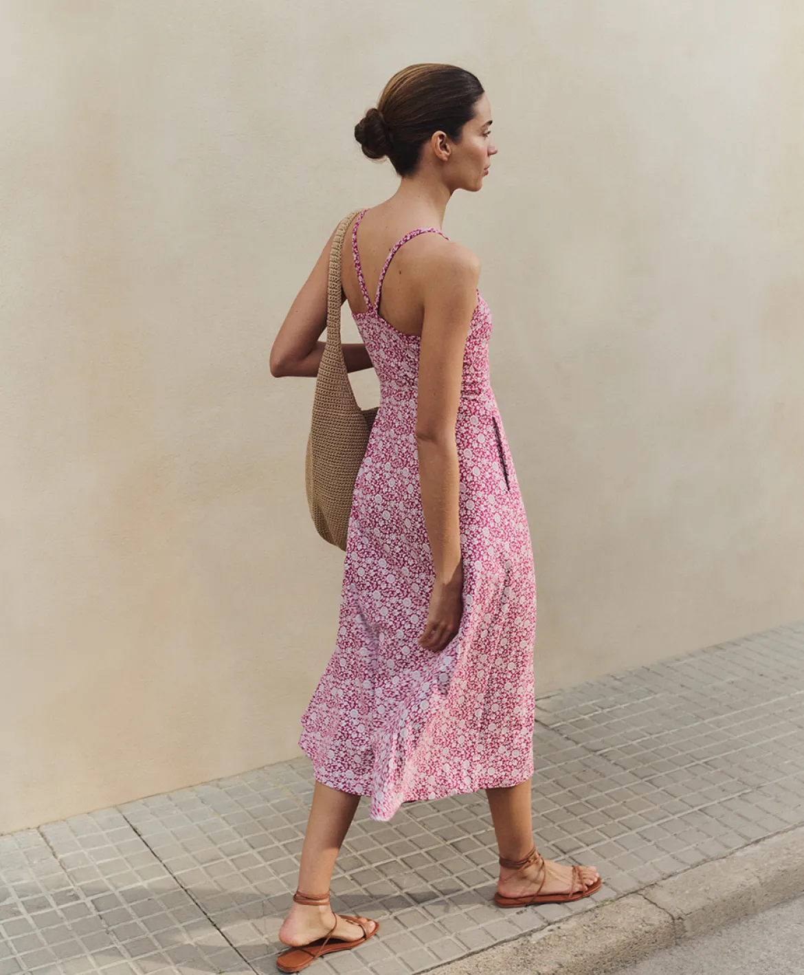 Organic Fit & Flare Midi Dress