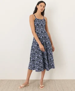 Organic Fit & Flare Midi Dress
