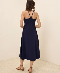 Organic Fit & Flare Midi Dress