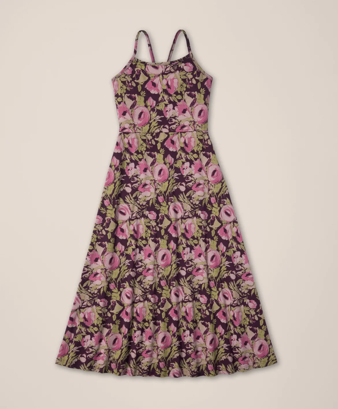 Organic Fit & Flare Midi Dress