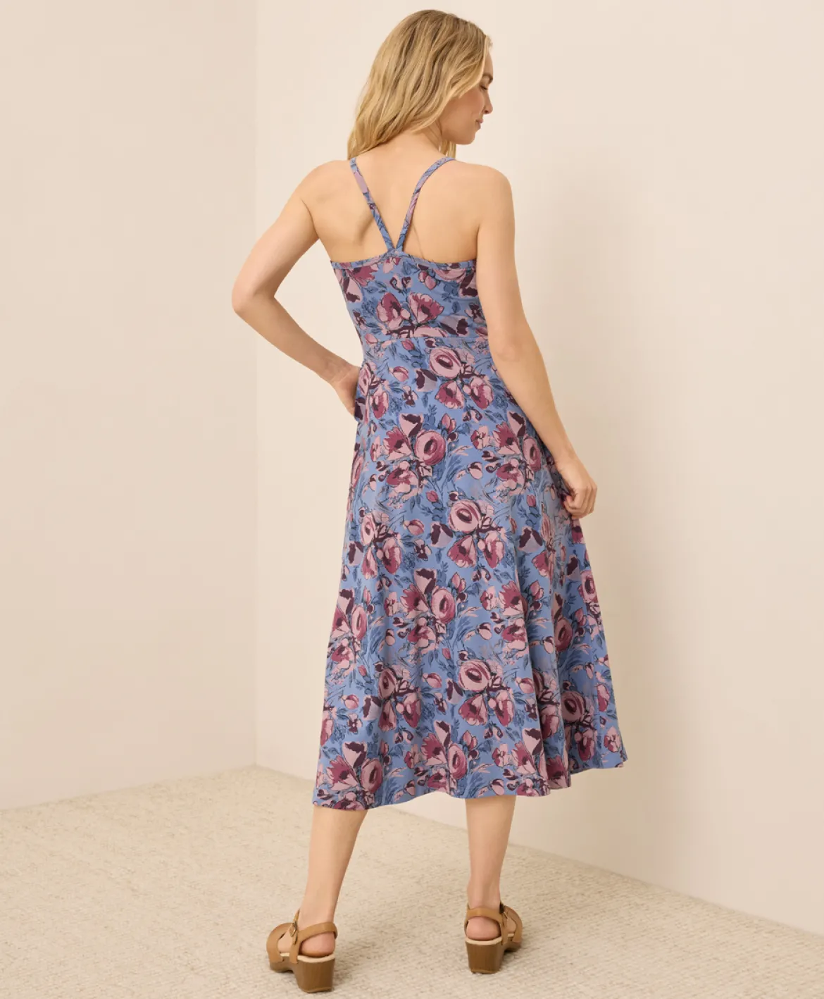 Organic Fit & Flare Midi Dress