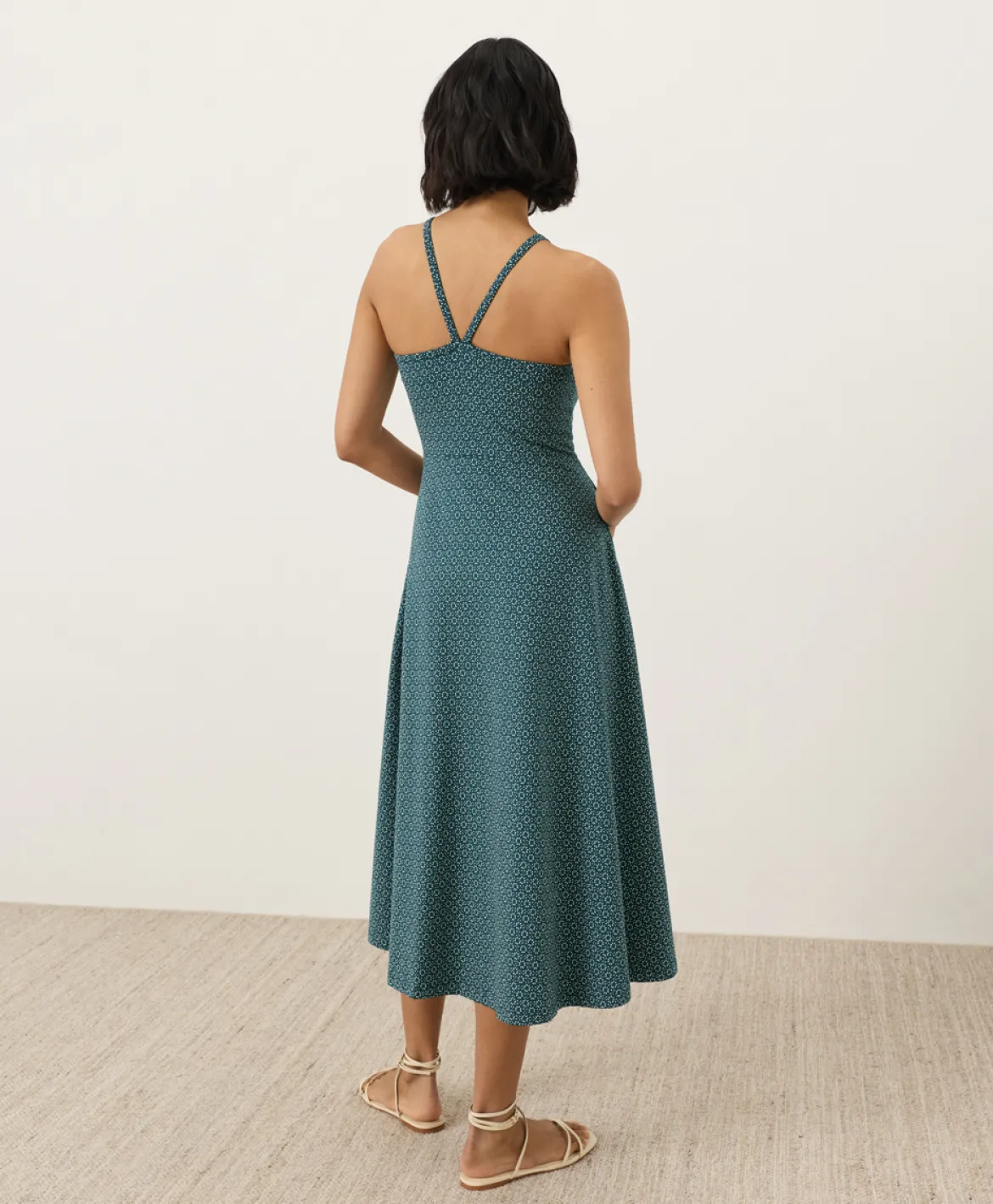 Organic Fit & Flare Midi Dress