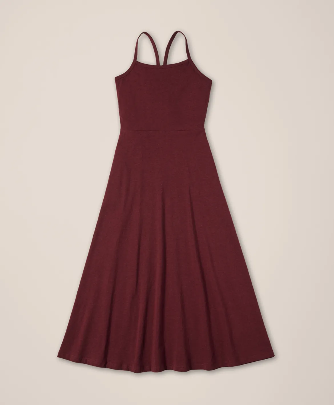 Organic Fit & Flare Midi Dress