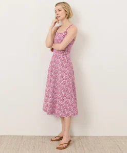 Organic Fit & Flare Midi Dress
