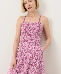 Organic Fit & Flare Midi Dress