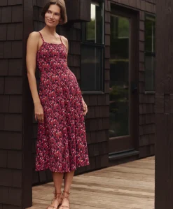 Organic Fit & Flare Midi Dress