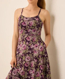 Organic Fit & Flare Midi Dress