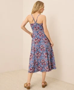 Organic Fit & Flare Midi Dress
