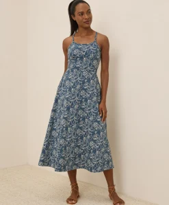 Organic Fit & Flare Midi Dress