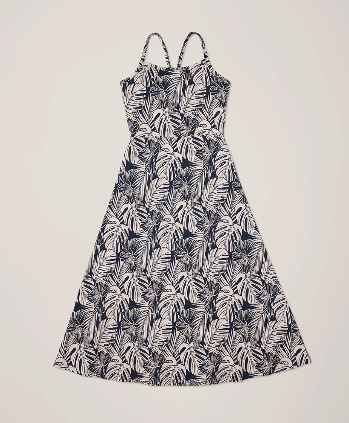 Organic Fit & Flare Midi Dress