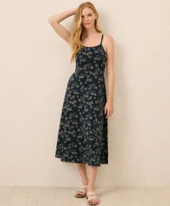 Organic Fit & Flare Midi Dress