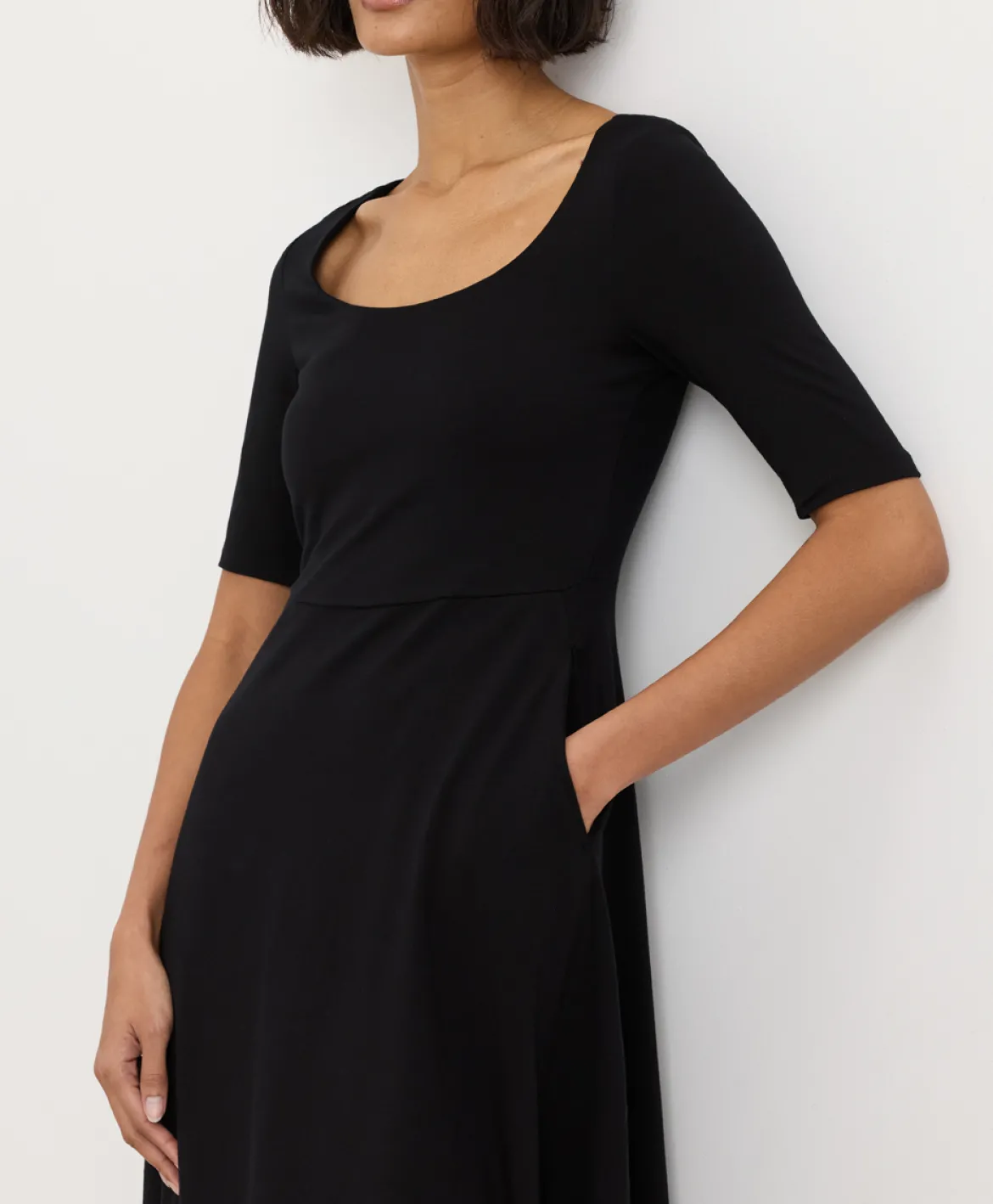 Organic Fit & Flare Signature Scoop Dress