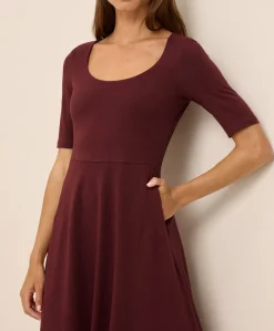 Organic Fit & Flare Signature Scoop Dress