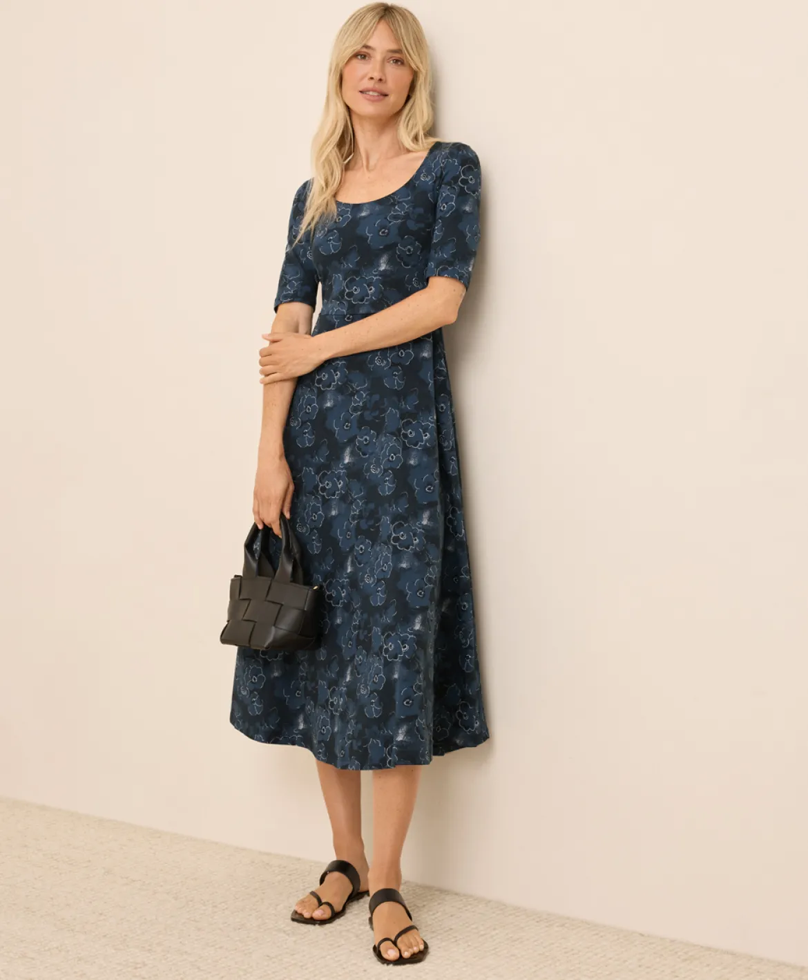 Organic Fit & Flare Signature Scoop Dress