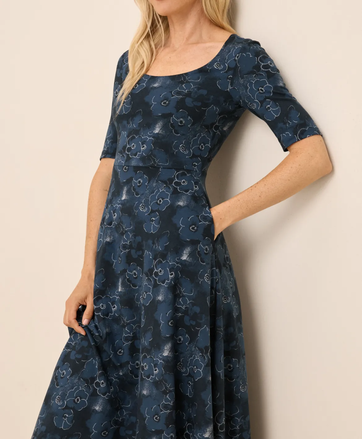 Organic Fit & Flare Signature Scoop Dress