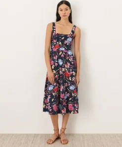 Organic Fit & Flare Square Neck Dress